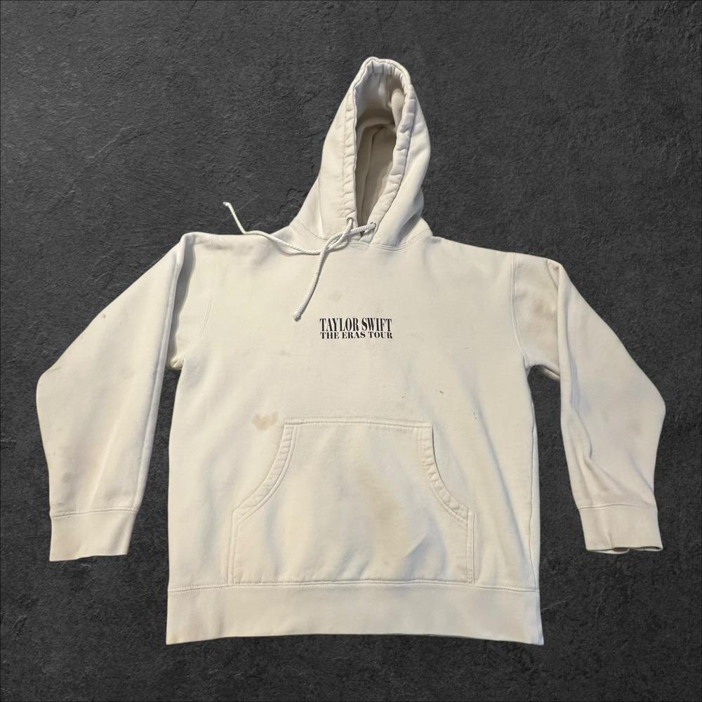 Taylor Swift The Eras Tour Hoodie Cream Medium Independent Trading Co Concert